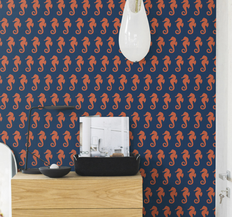 Motiv morskega konjička živali ozadje - TenStickers