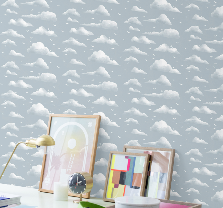 Oblačno nebo tapeta narave - TenStickers