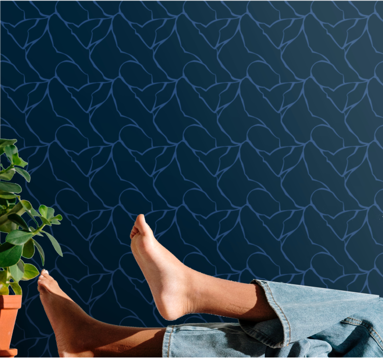 Oblikovanje geometrijskih linij geometrijski zidni papir - TenStickers