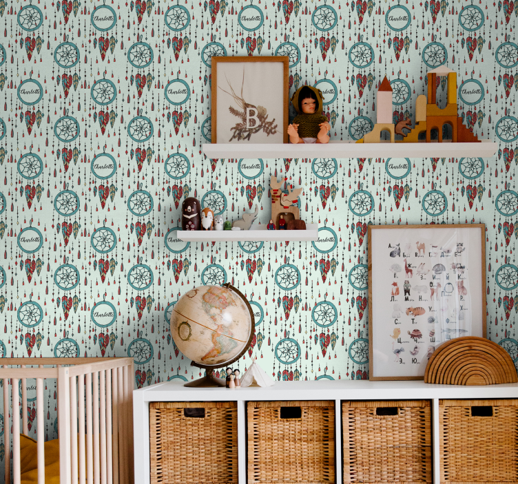 Otroška tapeta z imenom lovilec sanj - TenStickers