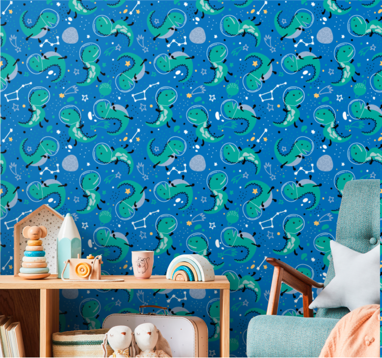 Ozvezdje dinozavra tapeta z dinozavri - TenStickers