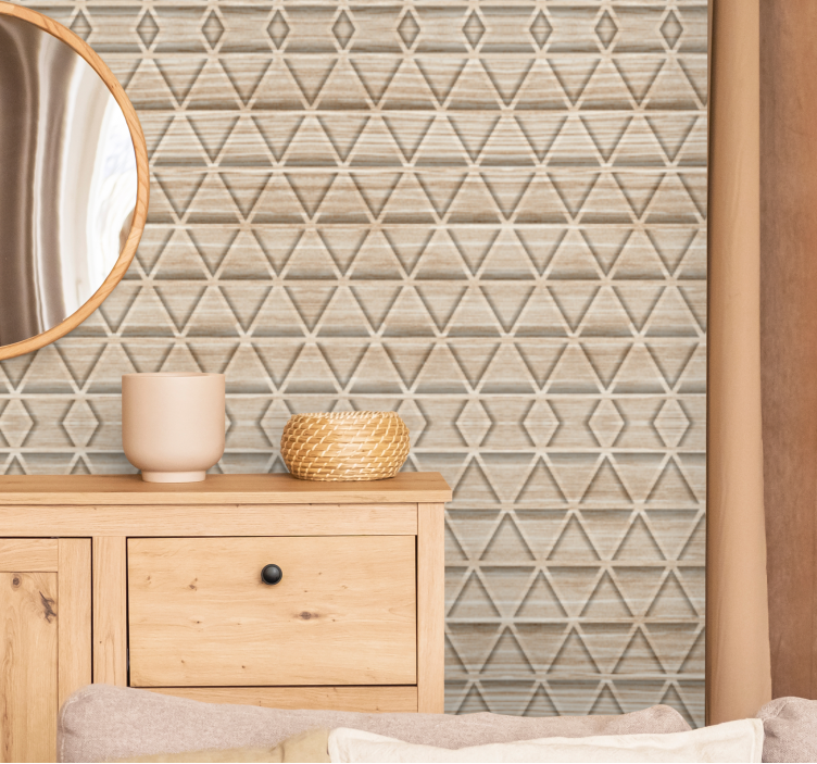 3d sloji teksture Trikotniški tapeti - TenStickers