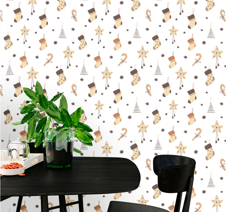 Podobe prazničnih počitnic božično ozadje za tapete - TenStickers