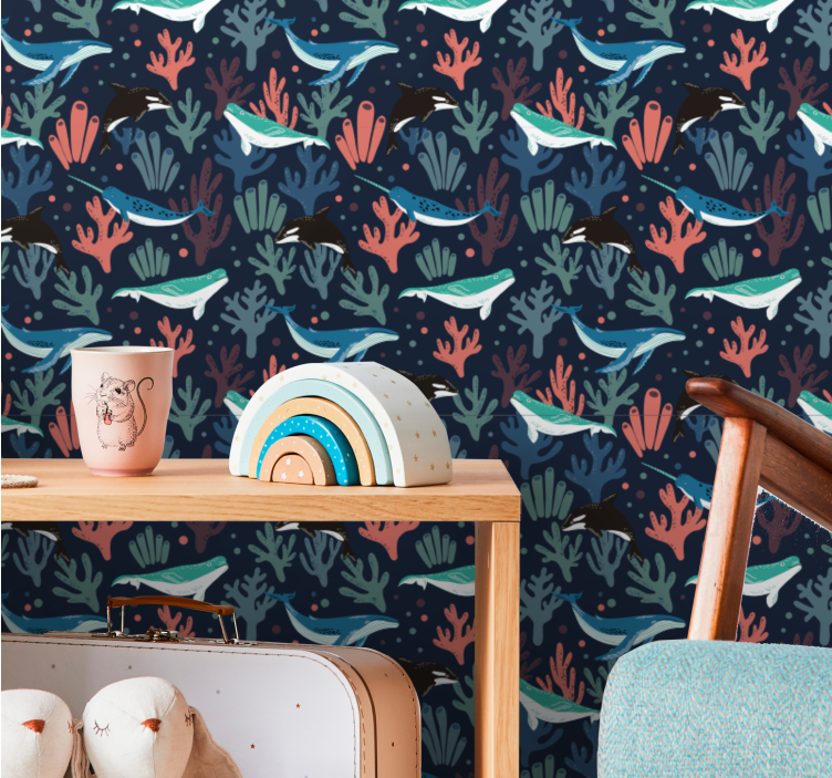 Podvodni prizor ribji tapeti - TenStickers