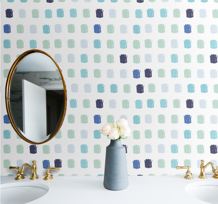 Poteze s čopičem pikasto tapeta za steno - TenStickers