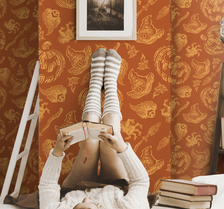 Praznične jesenske podobe božično ozadje za tapete - TenStickers