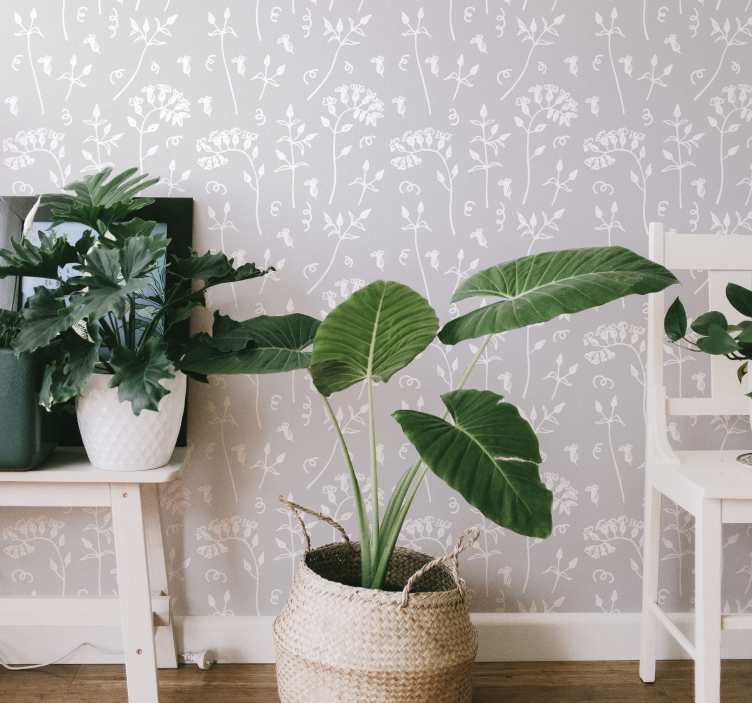 Risano cvetje vinil tapeta - TenStickers