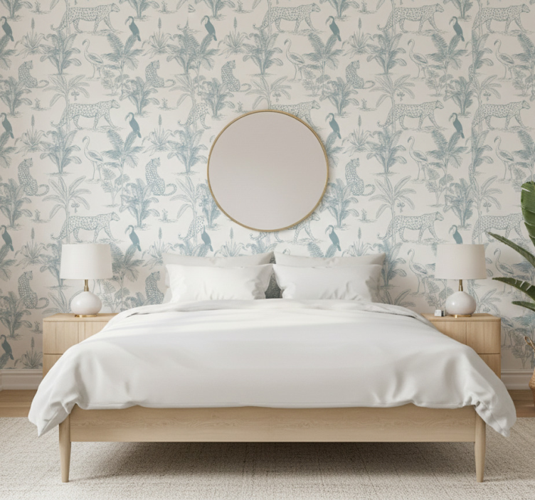 Sober tropical animals živalsko ozadje - TenStickers