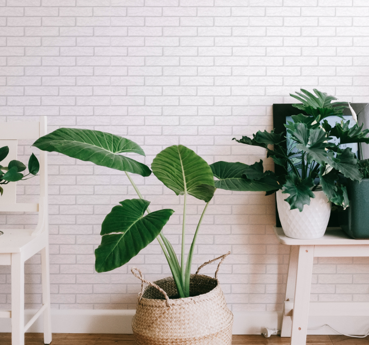 tapeta iz belega madeža iz opeke - TenStickers