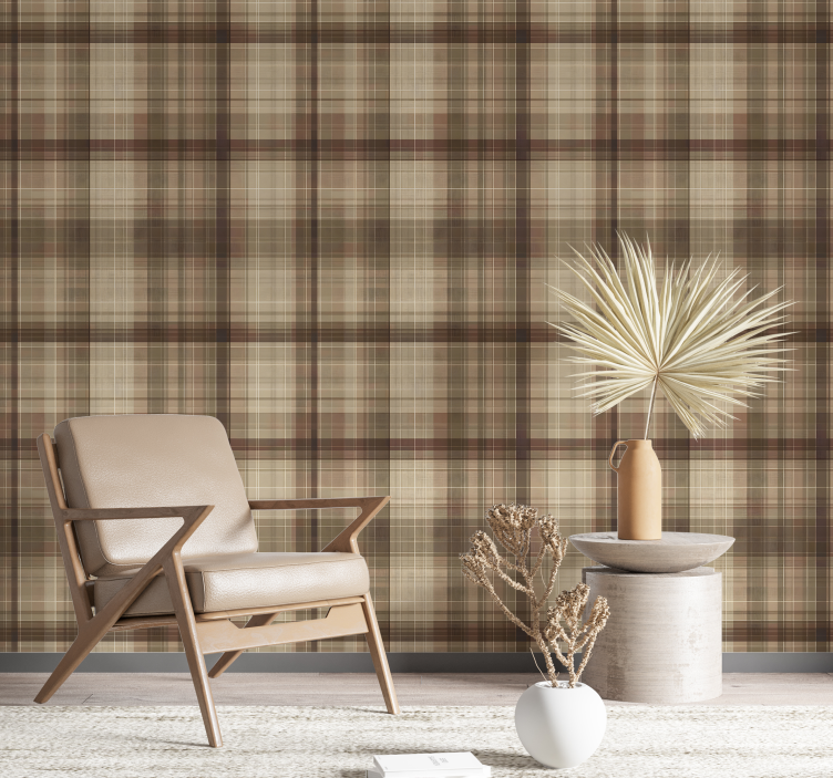 Tekstilni učinek kvadratno tapeta - TenStickers