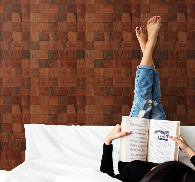 Teksturirana lesena površina leseno ozadje - TenStickers