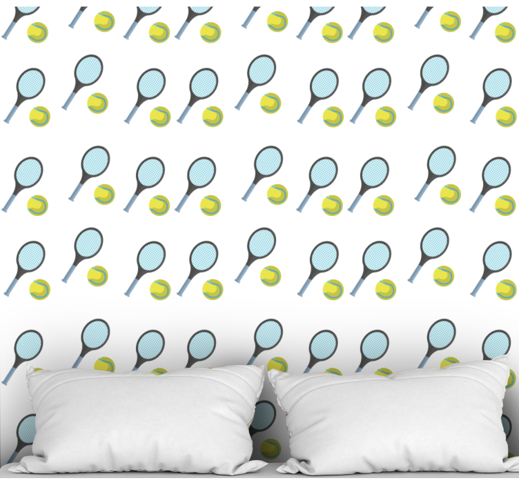 Teniški loparji in žogice tapete po meri - TenStickers