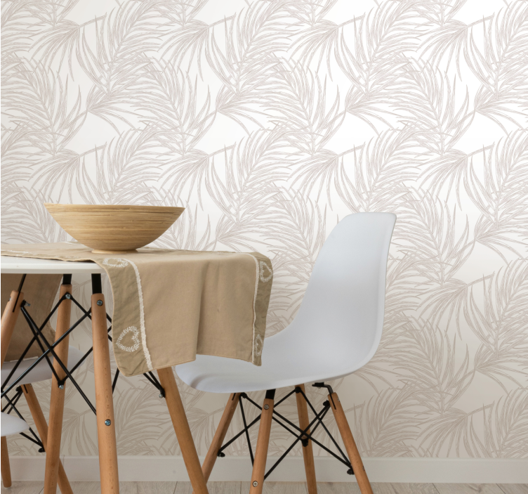 Tropical fern pattern tapeta narave - TenStickers