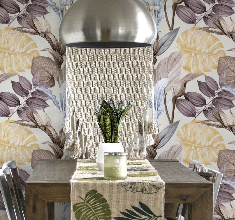 tapeta z listi tropskih rastlin xxl - TenStickers