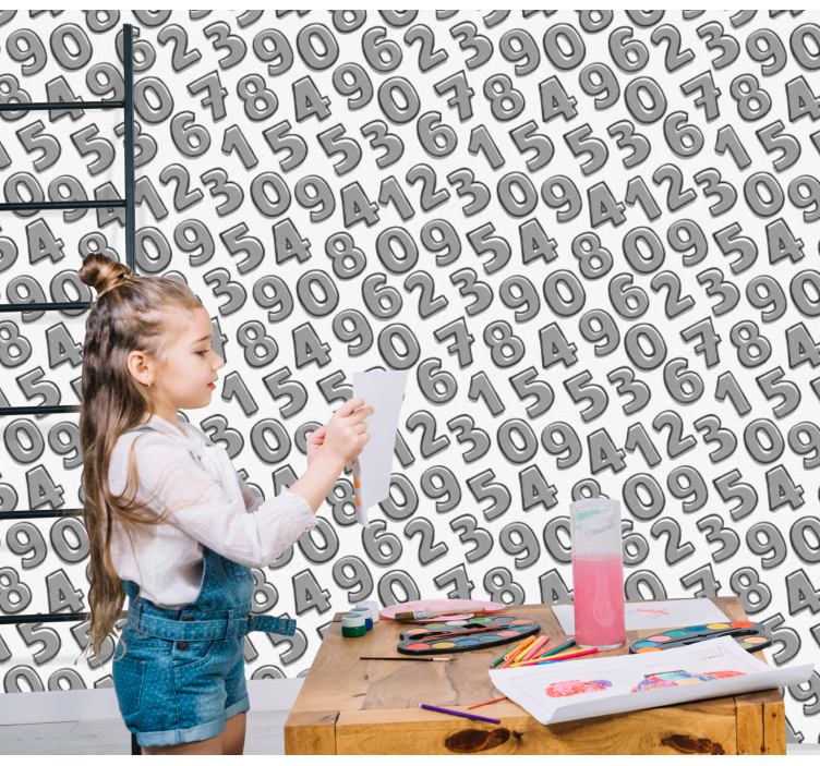 Ureditev številk tapeta z napisi in črkami - TenStickers