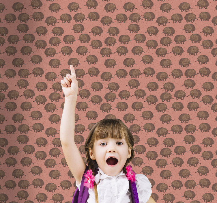 Motiv rdečega ježka tapeta z živalmi - TenStickers