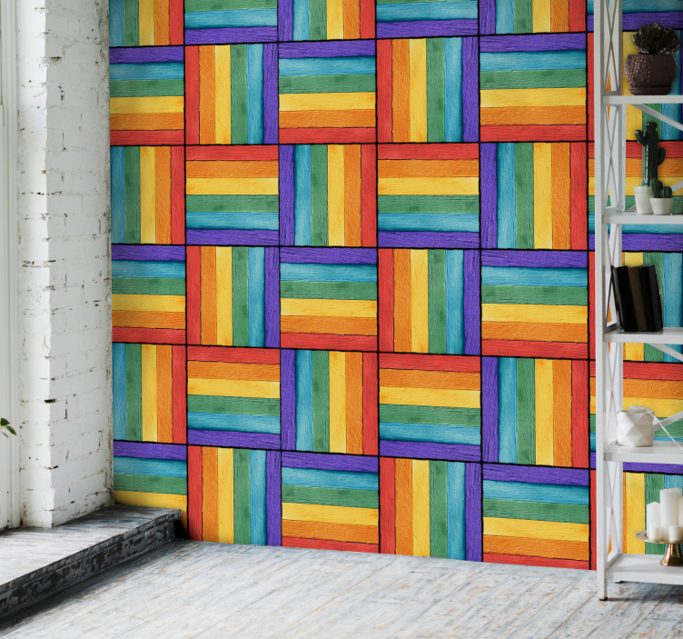 Vintage les abstraktne tapeta - TenStickers