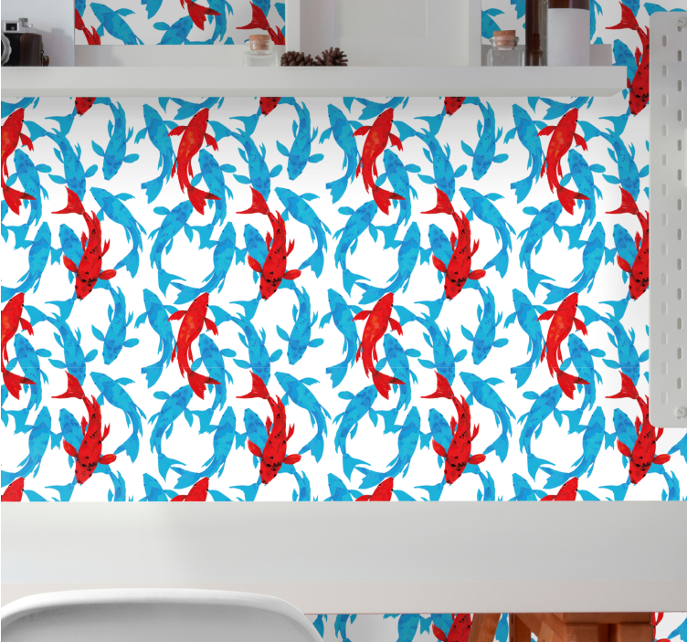 Vodni ples ribji tapeti - TenStickers