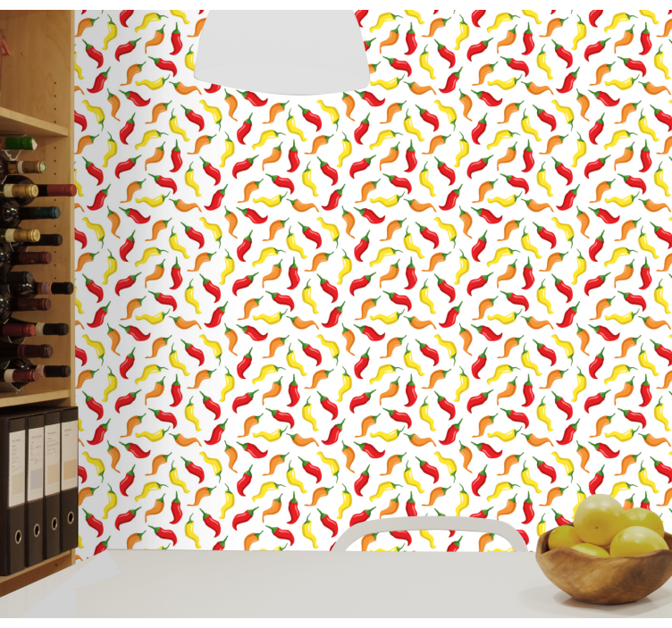 Vzorec čilija tapeta narave - TenStickers