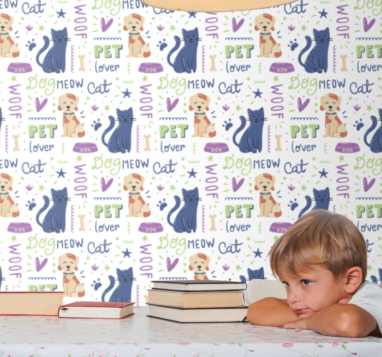 Vzorec ljubljenčka živali ozadje - TenStickers