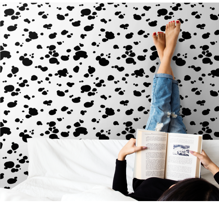 Vzorec odtisa šape Tapete s psi - TenStickers