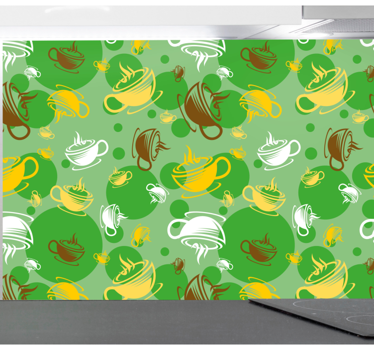 Zbirka kavnih skodelic Tapete za kuhinjo - TenStickers