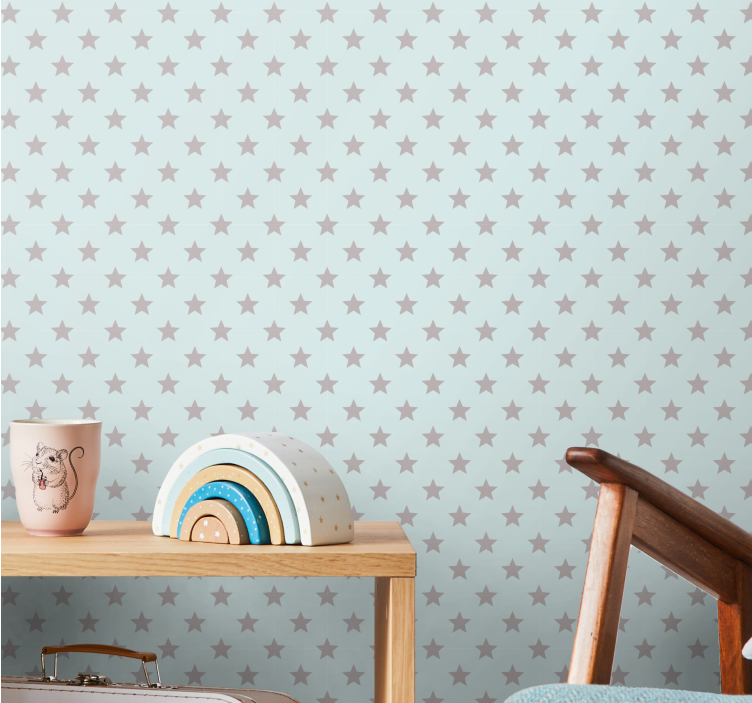 Zvezdasti vzorec tapeta z zvezdami - TenStickers