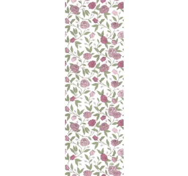 Floral charm tapeta z motivom vrtnice - TenStickers