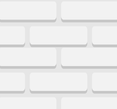 Bele realistične opeke Tapeta za dnevno sobo - TenStickers