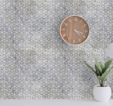 Geometrijski cement industrijski dekor tapeta betonskega videza - TenStickers